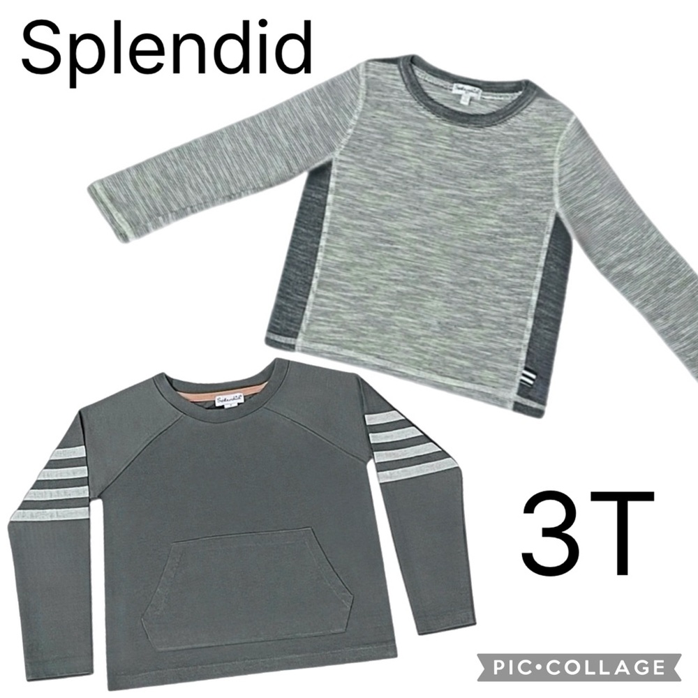 (2) Boys Splendid 3T Long Sleeve Shirts